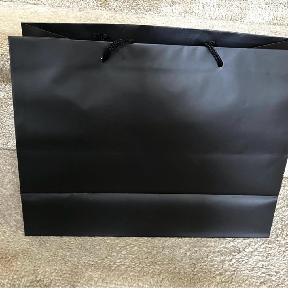 Party/ Gift Bags 12 NEW Classy Black with draw string handle 10x13x5. NEW